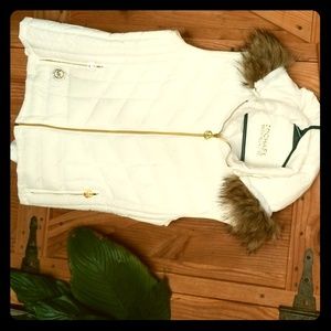 Michael Kors down vest with hoodie